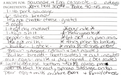 Sheila’s Sausage and Egg Casserole